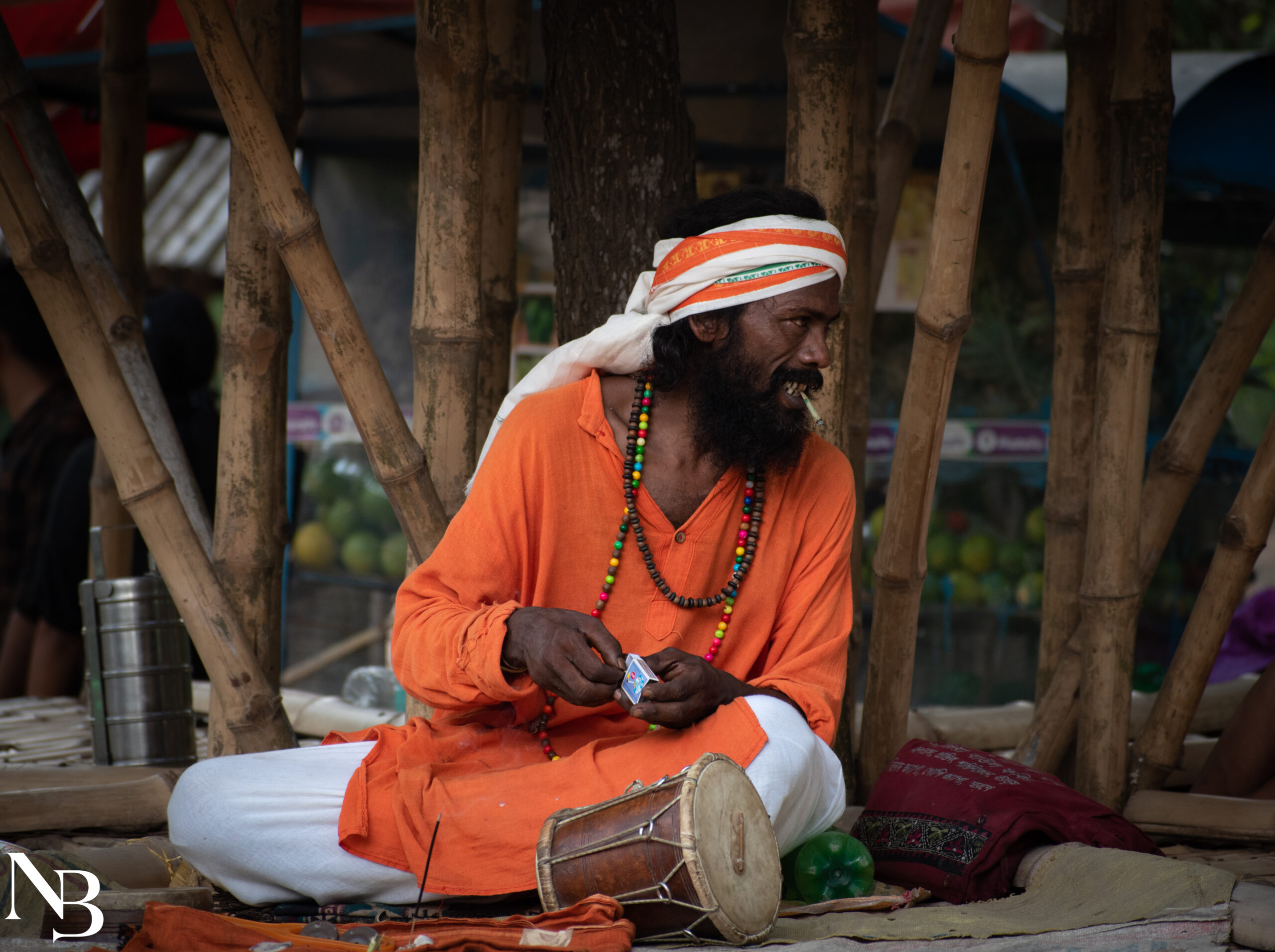 Image of Baul clicked during the Weekend trip to Shantiniketan