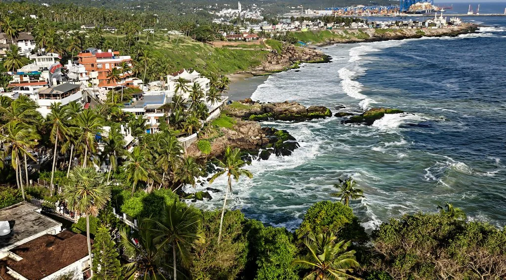 Kovalam beach and lighthouse, Kerala
