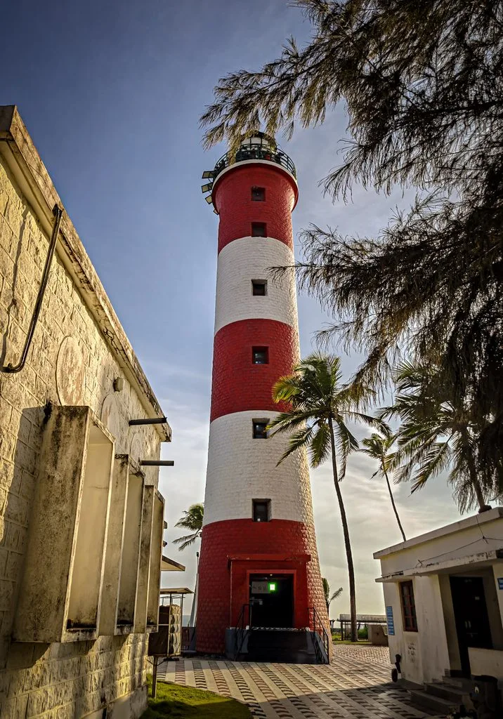 Kovalam beach and lighthouse, Kerala